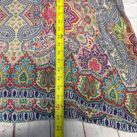 Johnny Was 3/4 Sleeve Blouse Top Shirt Size Large 100% Silk Floral Boho C095 -5 - Picture 4 of 15